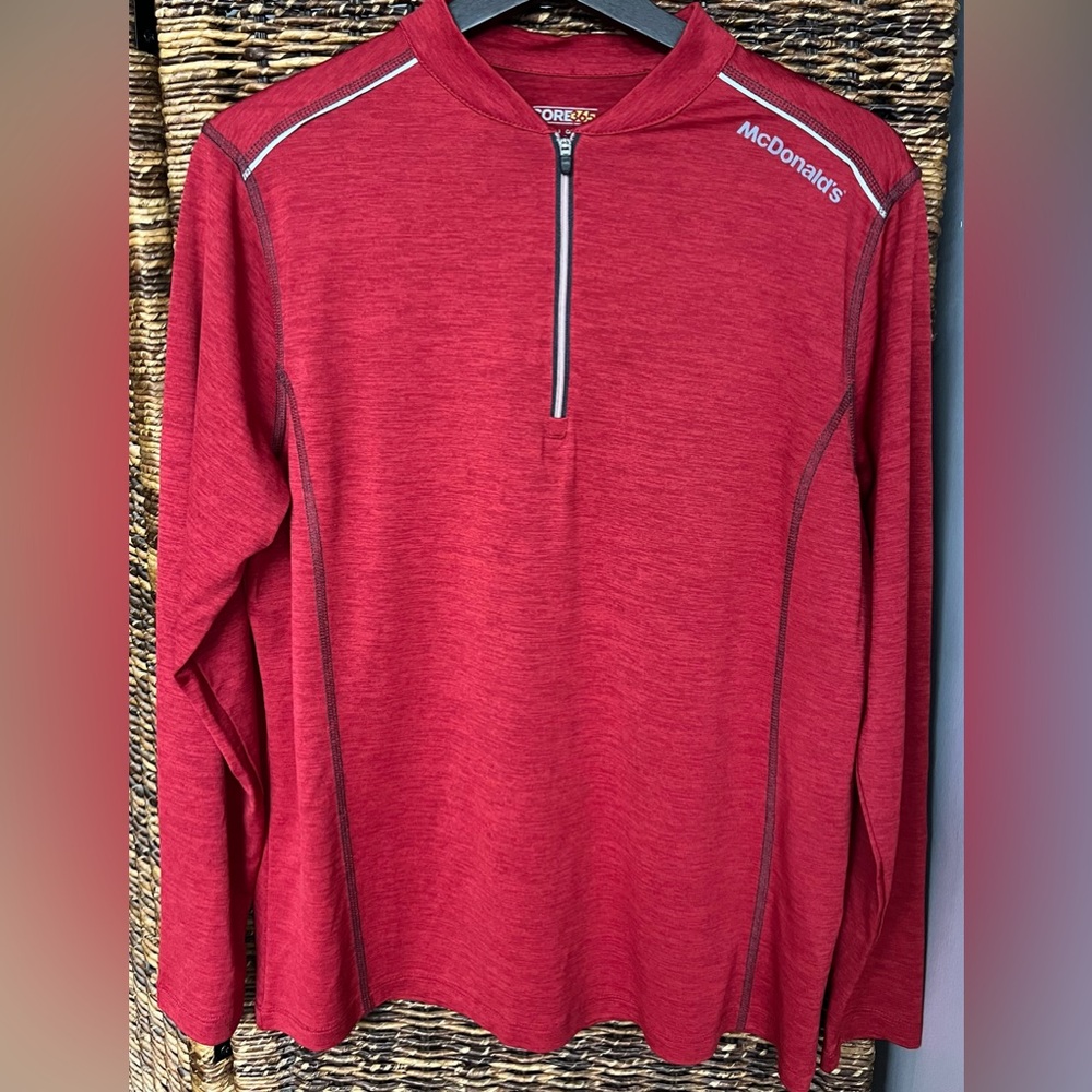 Core365 - McDonalds Red shirt-Quarter Zip, Size: Large, Ladies‎ Pre-Owned